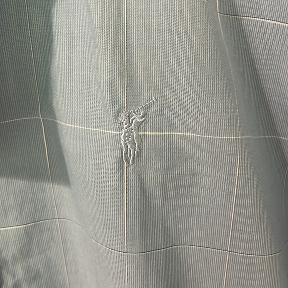 WHPOLOSPORTS NWT Men's Regular Fit Light Blue Logo Short Sleeve Button Shirt XL - Picture 7 of 9